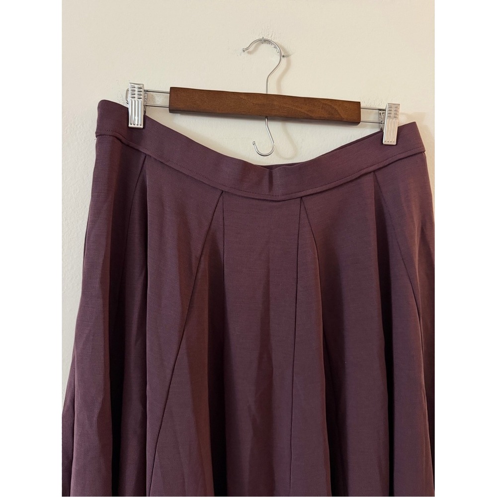 OGL Sandwashed Lyocell Blend Volume Skirt with Pockets NWT Large Purple Grey - Picture 12 of 14